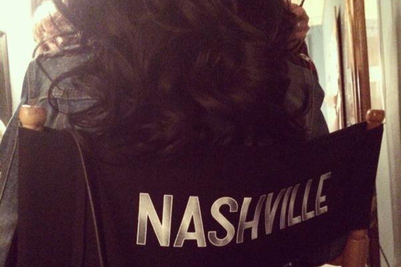 Christina Aguilera serialo „Nashville“ filmavimo aikštelėje