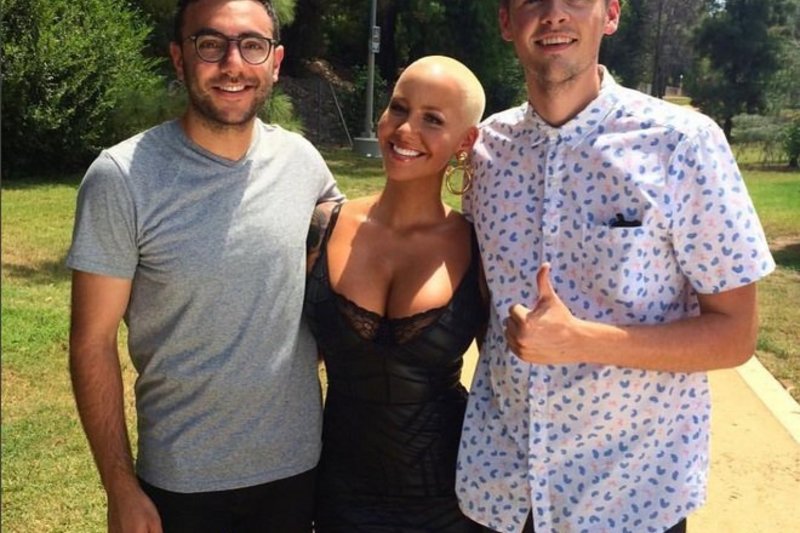 Amber Rose su „Funny or Die“ kūrėjais