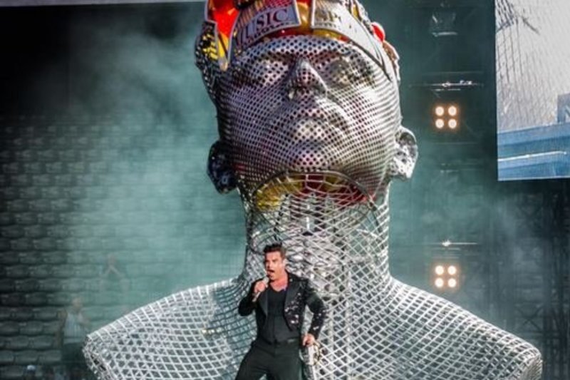  Robbie Williamso koncertinio turo akimirka