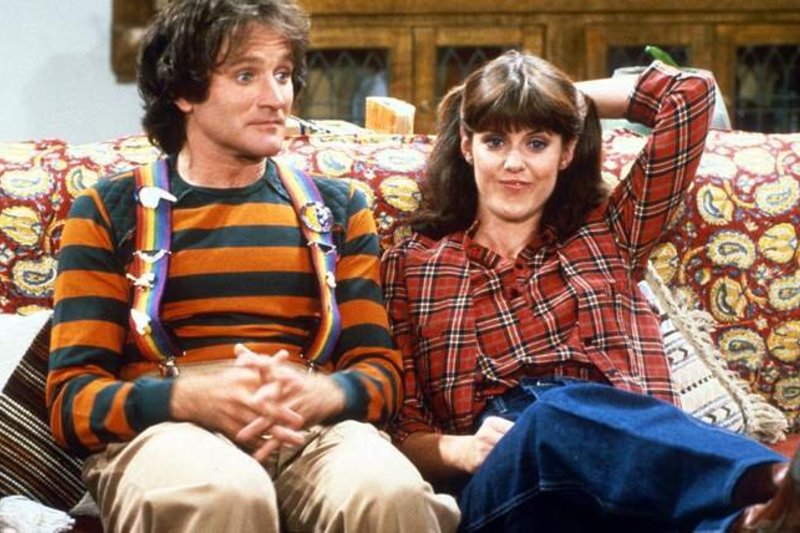 Robinas Williamsas ir Pam Dawber seriale „Mork And Mindy“