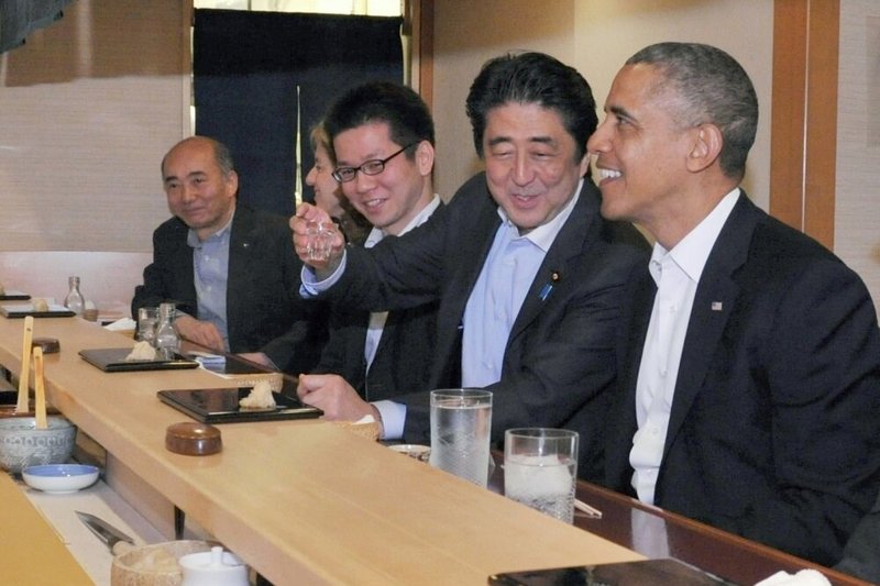 Shinzo Abe ir Barackas Obama