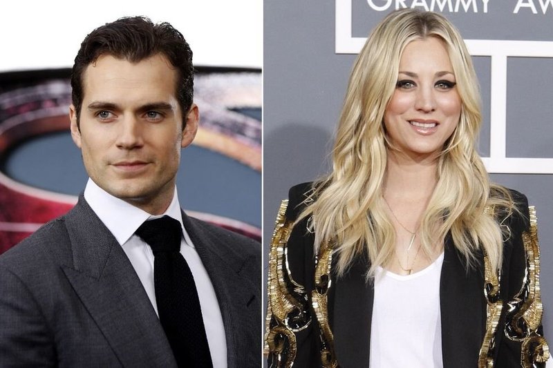 Supermenas Henry Cavillas susitikinėja su aktore Kaley Cuoco