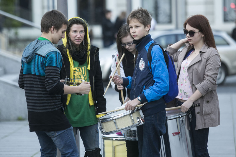 Gatvės muzikos dienos Vilniuje akimirka