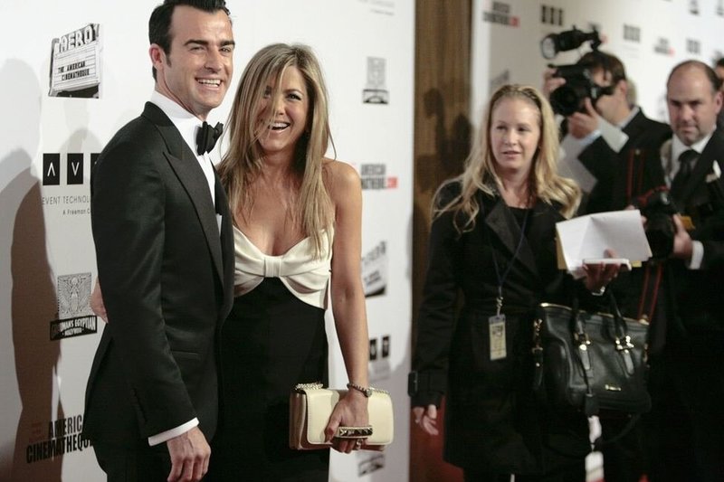 Justinas Theroux ir Jennifer Aniston