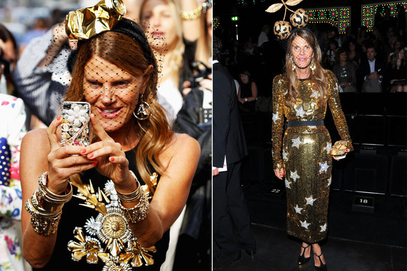 1)	Anna Dello Russo