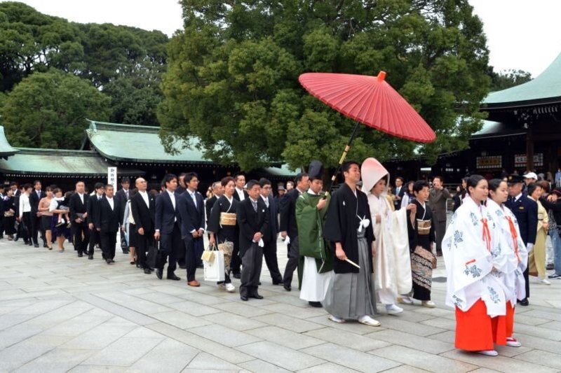 Šintoistų vestuvės Japonijoje 