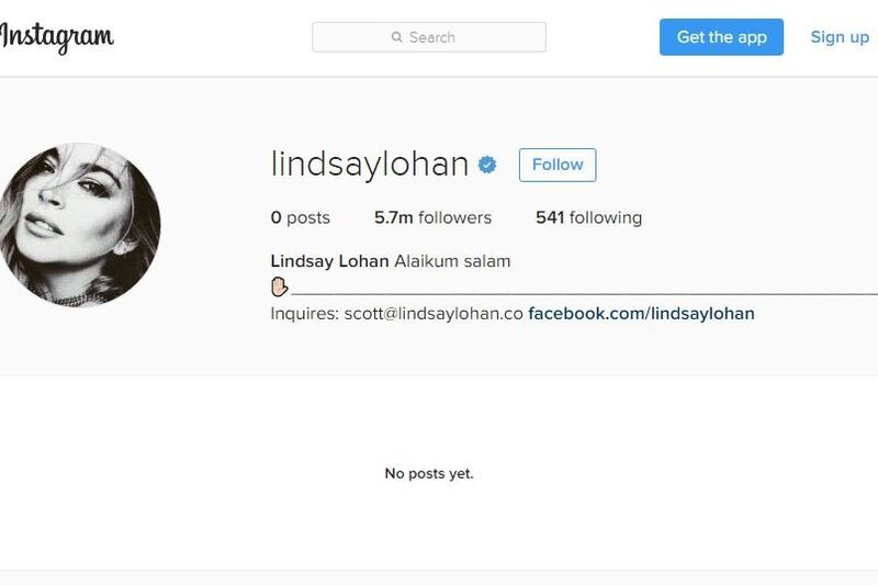 Lindsay Lohan Instagram paskyra