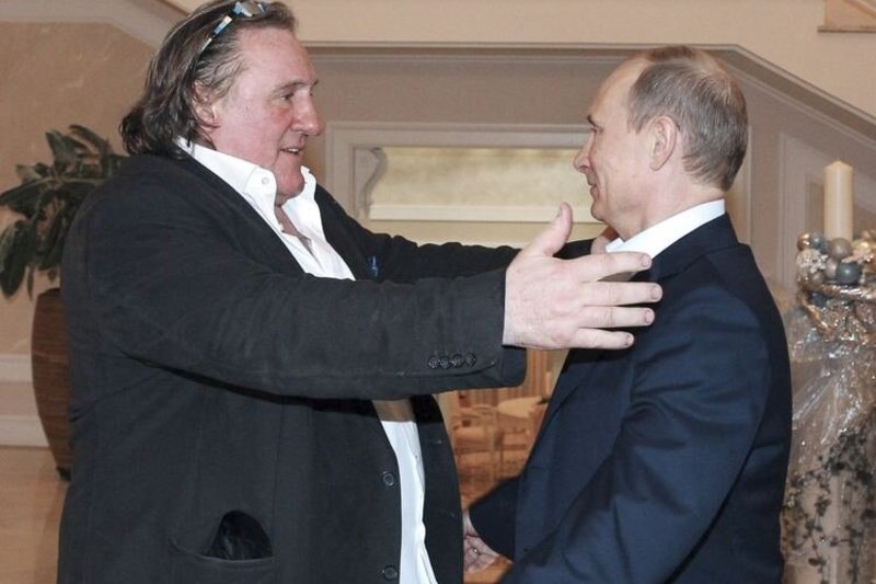 Gerard'as Depardieu susitiko su Vladimiru Putinu