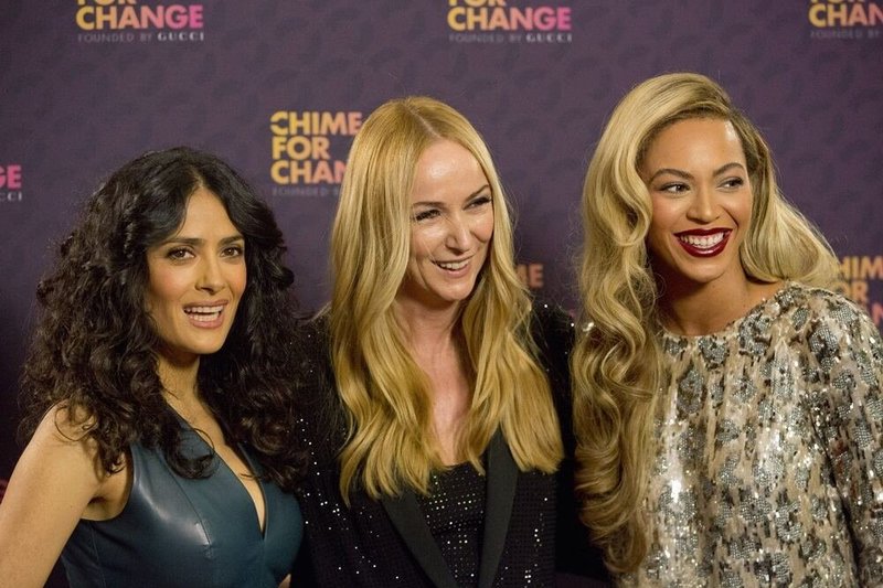 Salma Hayek, Frida Giannini ir Beyonce Knowles