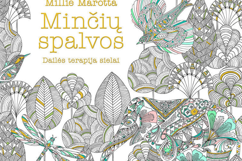 Millie Marotta spalvinimo knyga „Minčių spalvos“