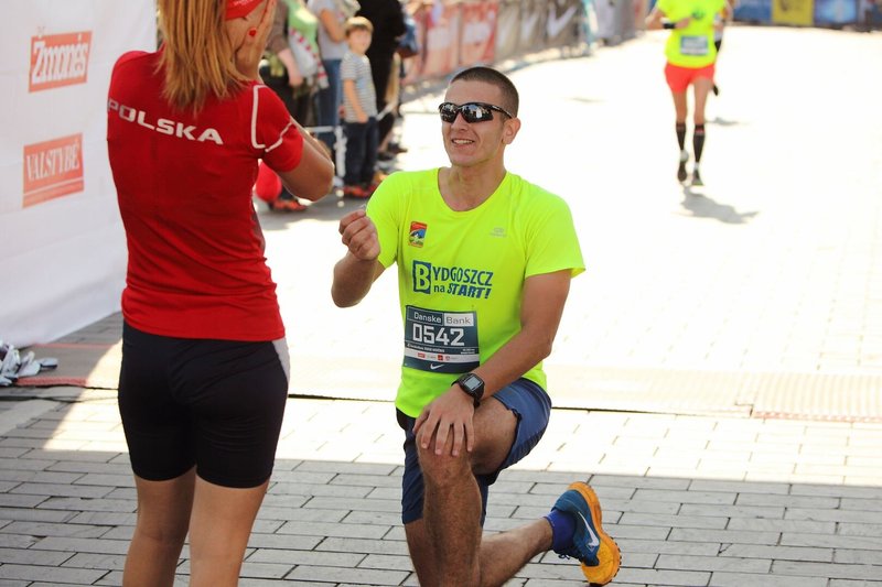 Sebastianas ir Magdalena – lenkų pora, susižadėjusi po Vilniaus maratono