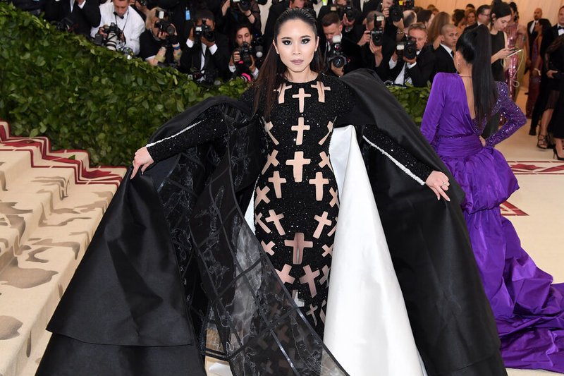 Nga Nguyen „Met Gala“ pokylyje 2018-aisiais / GETTY nuotrauka