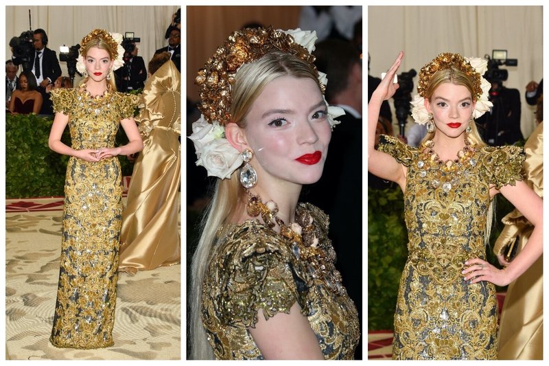 Anya Taylor-Joy 2018-aisiais „Met Gala“ pokylyje / „Vida Press“nuotr.