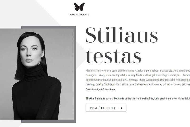 Agnės Kuzmickaitės stiliaus testas