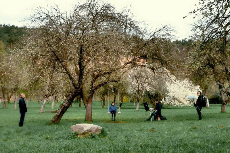 Kadras iš dokumentinės kino juostos „Vanago portretas“ filmavimo aikštelės/R. Šeškaičio nuotr.