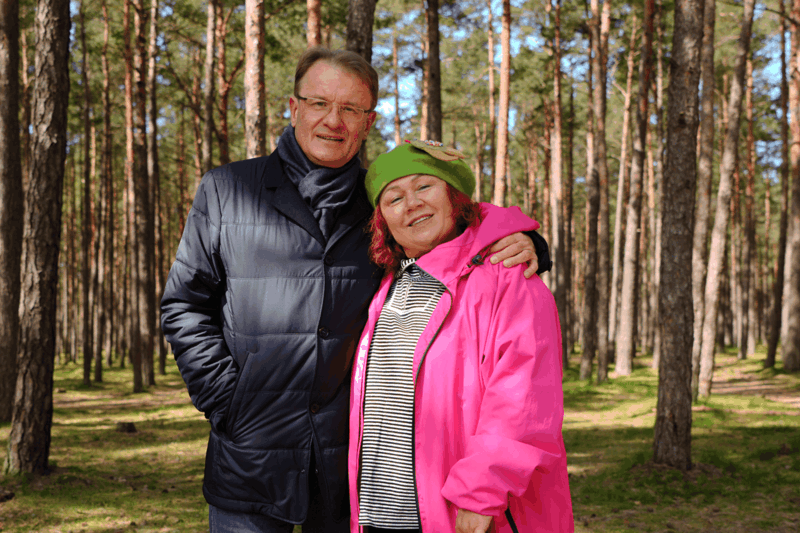 Gintaras Mikalauskas laidoje „Miške su Violeta“