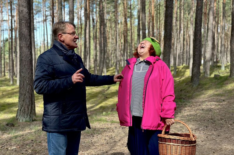 Gintaras Mikalauskas laidoje „Miške su Violeta“