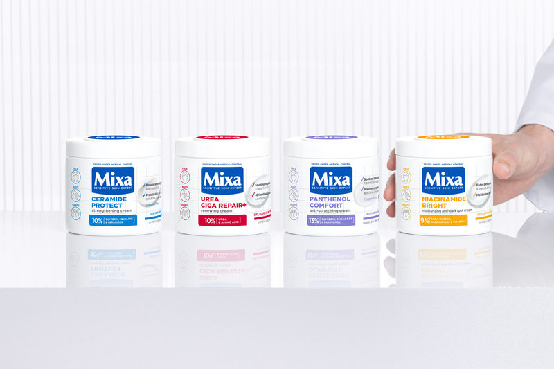 Veikliosios medžiagos, kurios keičia kūno odos priežiūrą: ką atskleidžia „Mixa“ formulė?