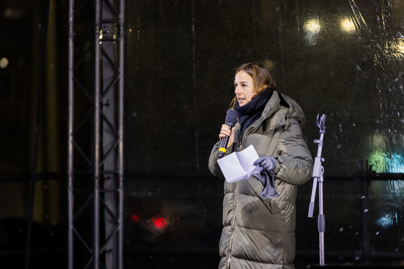 Protestas prie Seimo: „Dešimt tylos minučių" 