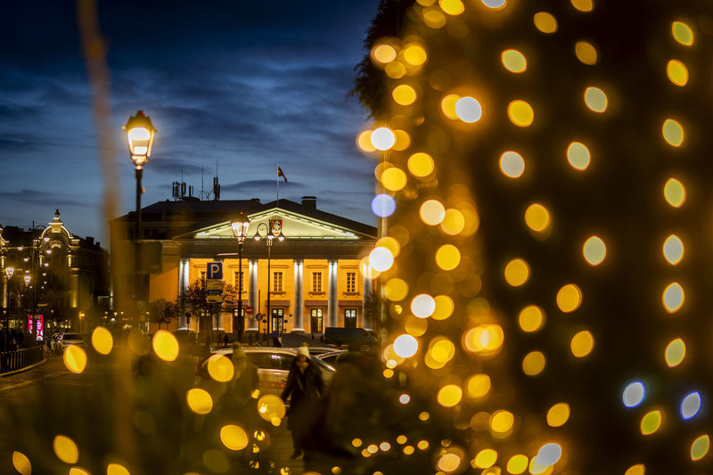 Vilnius pasipuošė šventėms