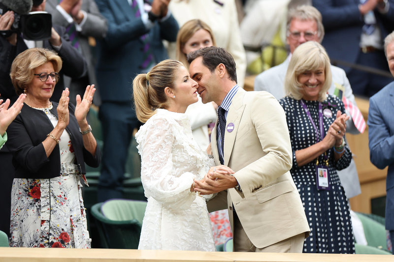 Rogeris Federeris su žmona Mirka