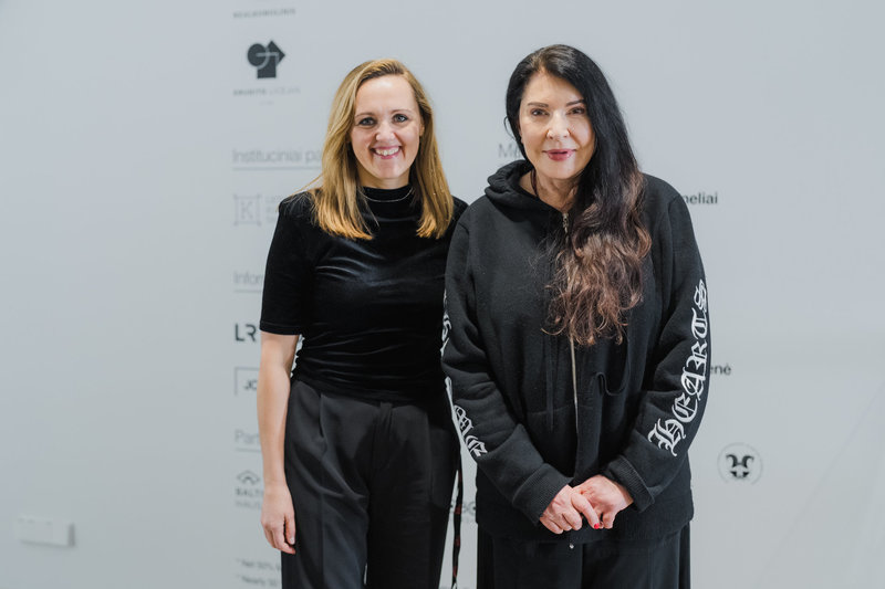 Marina Abramović apsilankė MO muziejuje Vilniuje