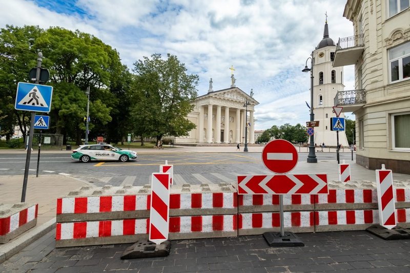 Eismo ribojimai Vilniaus senamiestyje