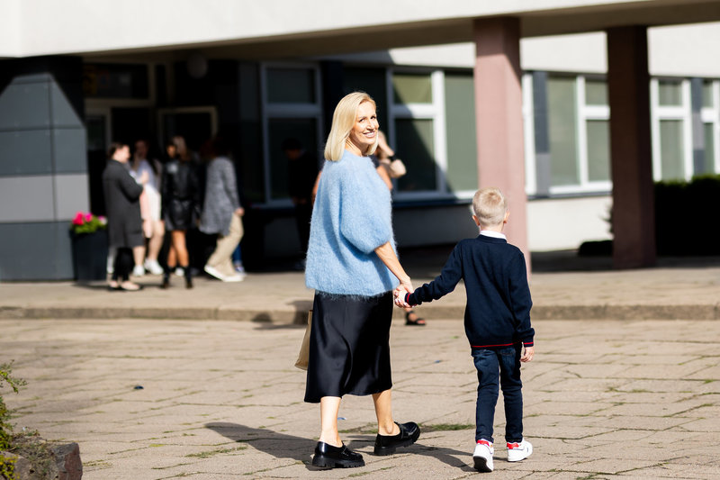 Katažina Zvonkuvienė su sūnumi Donatu