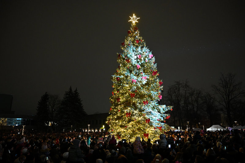 Panevėžio Kalėdų eglės įžiebimas