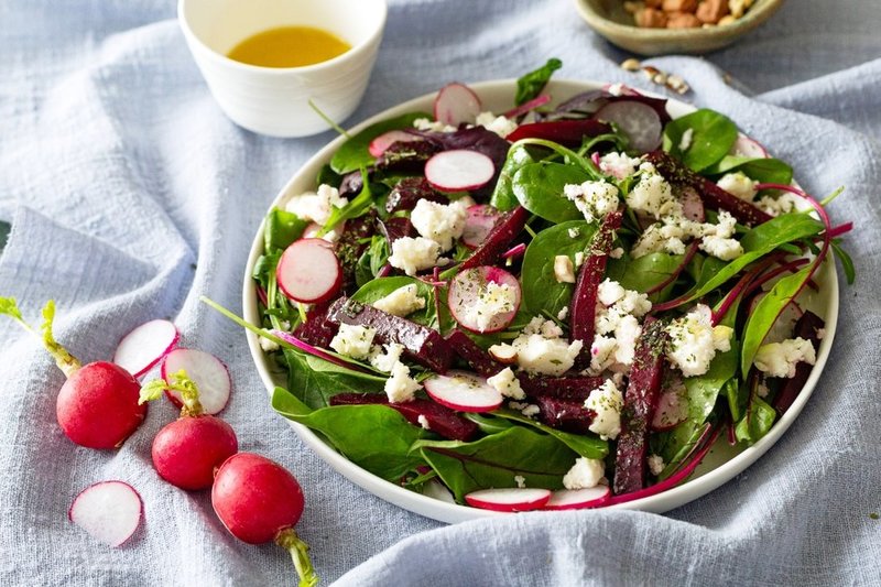 Burokėlių salotos su feta