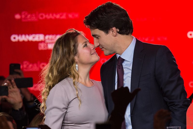 Justinas Trudeau su žmona Sophie