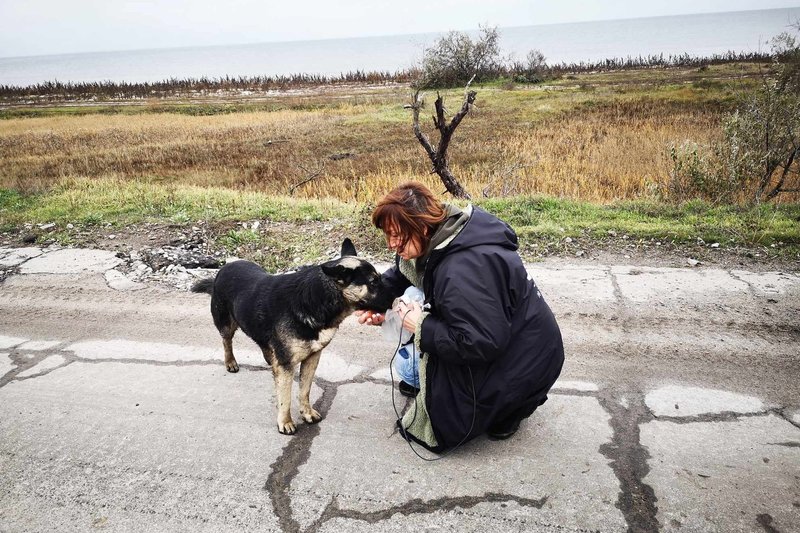 Rita Miliūtė ir Chersono šuo