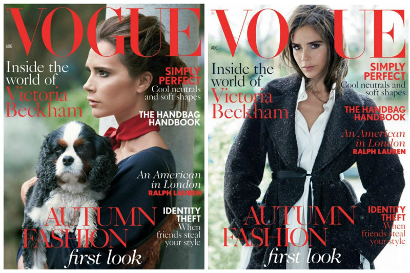 Victoria Beckham papuošė dvigubą britiškojo „Vogue“ viršelį