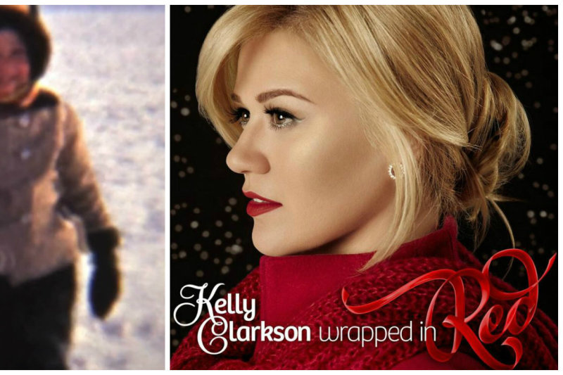 Kalėdiniame Kelly Clarkson klipe „Wrapped in Red“ – akimirkos iš jos vaikystės