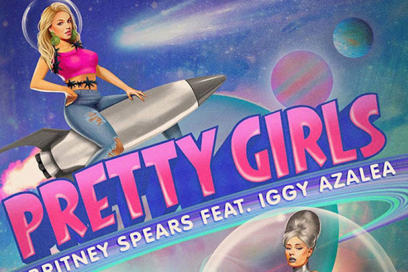 Britney Spears ir Iggy Azaleos singlo „Pretty Girls“ viršelis