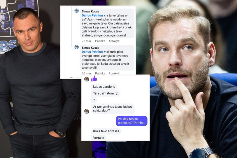 Simas Kučas įsivėlė į konfliktą – necenzūriniais žodžiais plūdo neįgalų Dariaus Petrikausko tėvą