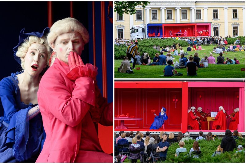 Keliaujanti opera skambėjo Verkių rūmų parke: „Tokių privalumų negali pasiūlyti joks kitas teatras“