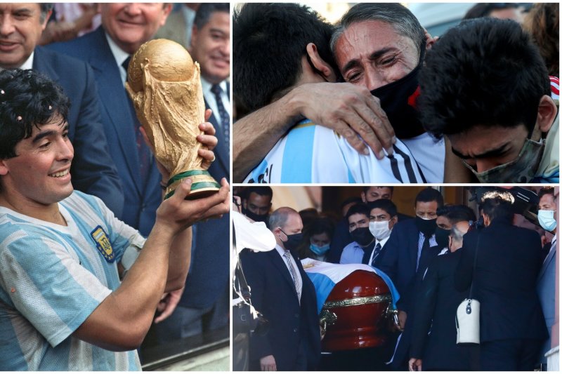 D.Maradona palaidotas šeimos kape prie Buenos Airių: Argentinoje tęsiasi nacionalinis gedulas