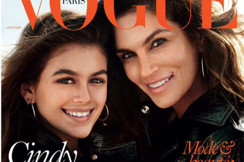 „Vogue“ viršelyje – supermodelis Cindy Crawford su 14-mete dukra Kaia Gerber