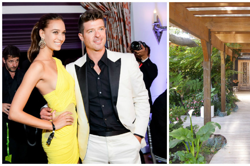 „Blurred Lines“ atlikėjas Robinas Thicke'as su nauja drauge įsikurs buvusiame reabilitacijos centre