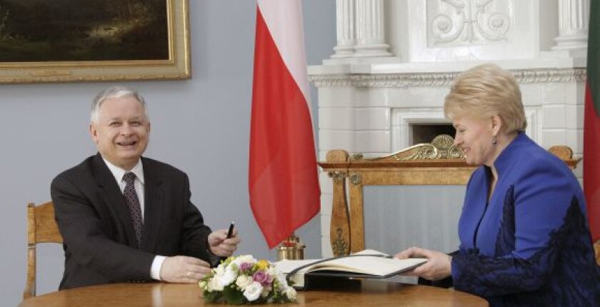 Balandžio 8 d. prezidento L.Kaczynskio vizitas