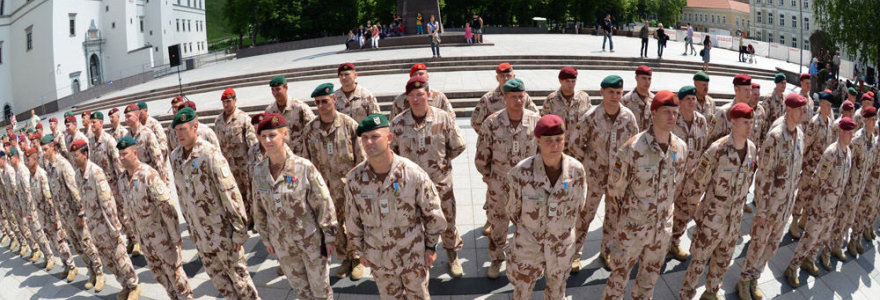 Iš Afganistano grįžusių karių sutikimo ceremonija Vilniuje