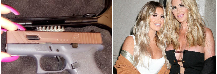 Kim Zolciak dukrai Brielle Biermann gimtadienio proga padovanojo tikrą šautuvą