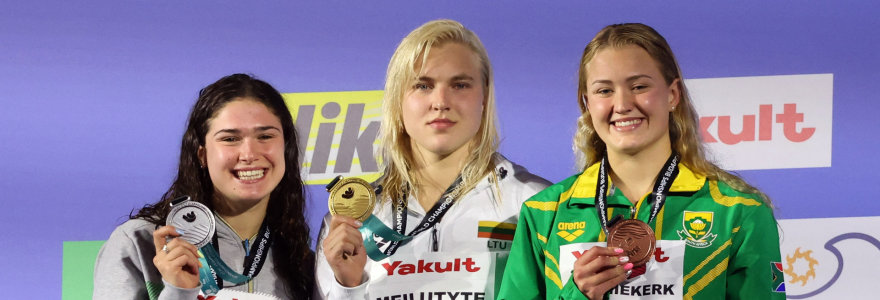 Benedetta Pilato, Rūta Meilutytė ir Lara van Niekerk