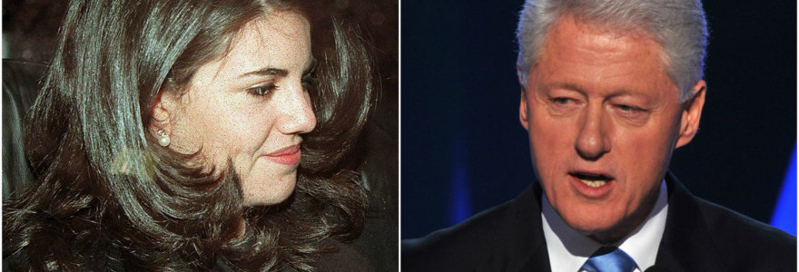 Monica Lewinsky ir Billas Clintonas.