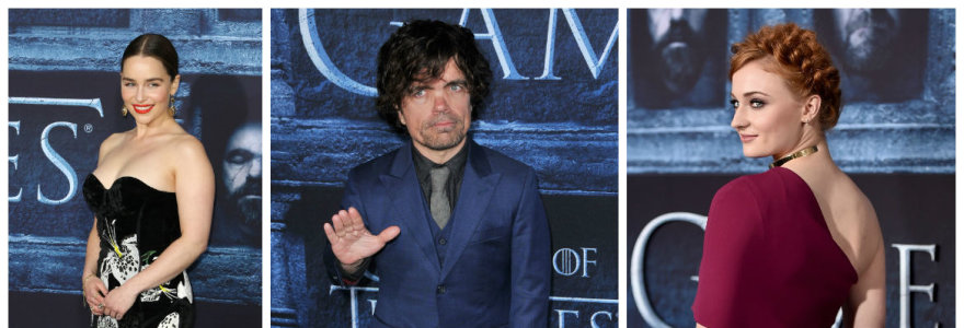 Emilia Clarke, Peteris Dinklage'as ir Sophie Turner