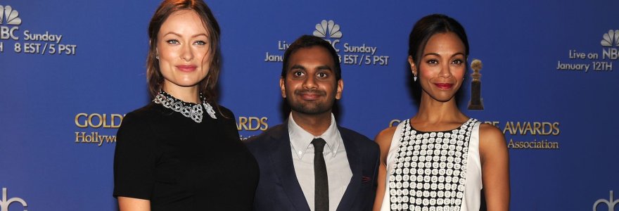 Olivia Wilde, Azizas Ansari ir Zoe Saldana