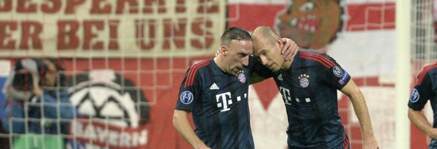 Franckas Ribery ir Arjenas Robbenas