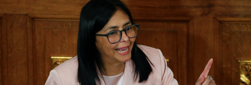 Venesuelos viceprezidentė Delcy Rodriguez