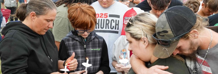 Šūviai pranešti Appalachee vidurinėje mokykloje / MEGAN VARNER / Getty Images via AFP